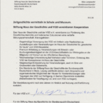 Presseinfo zur Kooperation von VGD und Haus der Geschichte (HdG)